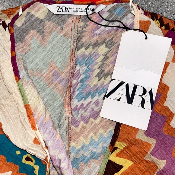 NWTs ZARA Sz S a gorgeous, long sleeve, sexy, romantic, bohemian maxi dress - Picture 4 of 11